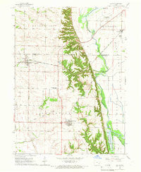 Letts Iowa Historical topographic map, 1:24000 scale, 7.5 X 7.5 Minute, Year 1965