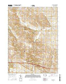 Lime City Iowa Current topographic map, 1:24000 scale, 7.5 X 7.5 Minute, Year 2015
