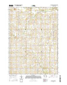 Lime Springs NW Iowa Current topographic map, 1:24000 scale, 7.5 X 7.5 Minute, Year 2015