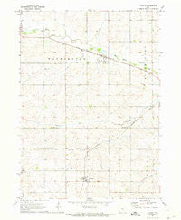 Lincoln Iowa Historical topographic map, 1:24000 scale, 7.5 X 7.5 Minute, Year 1971