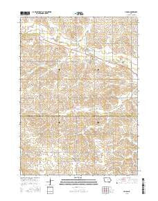 Lincoln Iowa Current topographic map, 1:24000 scale, 7.5 X 7.5 Minute, Year 2015