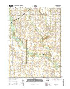 Littleton Iowa Current topographic map, 1:24000 scale, 7.5 X 7.5 Minute, Year 2015