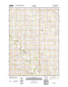 Lourdes Iowa Historical topographic map, 1:24000 scale, 7.5 X 7.5 Minute, Year 2013