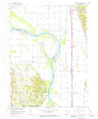 Loveland Iowa Historical topographic map, 1:24000 scale, 7.5 X 7.5 Minute, Year 1957