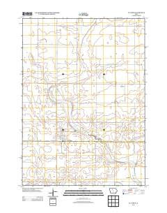 Lu Verne Iowa Historical topographic map, 1:24000 scale, 7.5 X 7.5 Minute, Year 2013