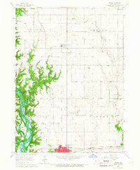 Luther Iowa Historical topographic map, 1:24000 scale, 7.5 X 7.5 Minute, Year 1965