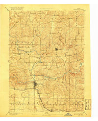 Maquoketa Iowa Historical topographic map, 1:62500 scale, 15 X 15 Minute, Year 1891