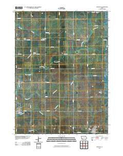 Massena Iowa Historical topographic map, 1:24000 scale, 7.5 X 7.5 Minute, Year 2010