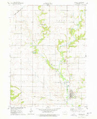 Maxwell Iowa Historical topographic map, 1:24000 scale, 7.5 X 7.5 Minute, Year 1975