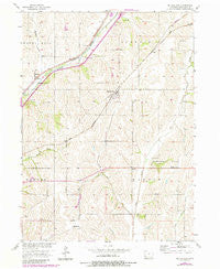 Mc Clelland Iowa Historical topographic map, 1:24000 scale, 7.5 X 7.5 Minute, Year 1956