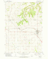 Monona Iowa Historical topographic map, 1:24000 scale, 7.5 X 7.5 Minute, Year 1971