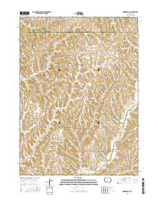 Moorhead SE Iowa Current topographic map, 1:24000 scale, 7.5 X 7.5 Minute, Year 2015