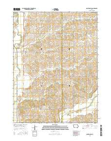 Morton Mills Iowa Current topographic map, 1:24000 scale, 7.5 X 7.5 Minute, Year 2015
