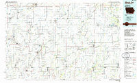 Mount Ayr Iowa Historical topographic map, 1:100000 scale, 30 X 60 Minute, Year 1985