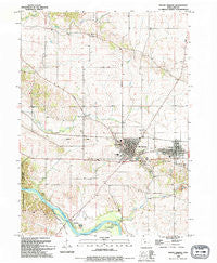 Mount Vernon Iowa Historical topographic map, 1:24000 scale, 7.5 X 7.5 Minute, Year 1993