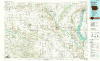 Muscatine Iowa Historical topographic map, 1:100000 scale, 30 X 60 Minute, Year 1984