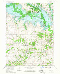 Mystic Iowa Historical topographic map, 1:24000 scale, 7.5 X 7.5 Minute, Year 1966