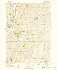 Neola Iowa Historical topographic map, 1:24000 scale, 7.5 X 7.5 Minute, Year 1956
