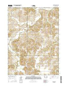 Newbern Iowa Current topographic map, 1:24000 scale, 7.5 X 7.5 Minute, Year 2015