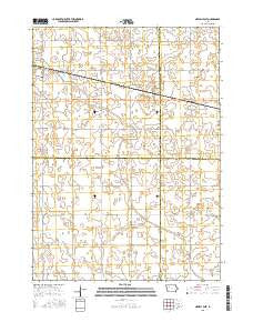 Newell East Iowa Current topographic map, 1:24000 scale, 7.5 X 7.5 Minute, Year 2015