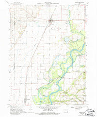 Nichols Iowa Historical topographic map, 1:24000 scale, 7.5 X 7.5 Minute, Year 1970