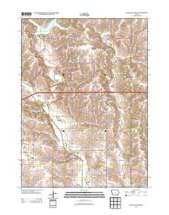 Oakland Acres Iowa Historical topographic map, 1:24000 scale, 7.5 X 7.5 Minute, Year 2013