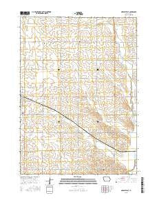 Odebolt East Iowa Current topographic map, 1:24000 scale, 7.5 X 7.5 Minute, Year 2015