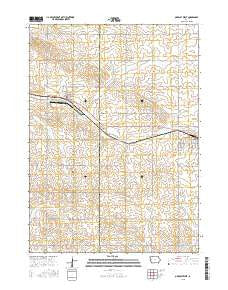 Odebolt West Iowa Current topographic map, 1:24000 scale, 7.5 X 7.5 Minute, Year 2015
