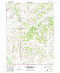 Olmitz Iowa Historical topographic map, 1:24000 scale, 7.5 X 7.5 Minute, Year 1982