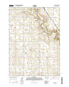 Osage SW Iowa Current topographic map, 1:24000 scale, 7.5 X 7.5 Minute, Year 2015