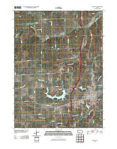 Osceola Iowa Historical topographic map, 1:24000 scale, 7.5 X 7.5 Minute, Year 2010