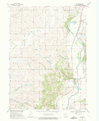 Oto Iowa Historical topographic map, 1:24000 scale, 7.5 X 7.5 Minute, Year 1969
