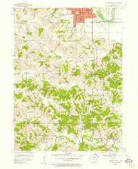 Ottumwa South Iowa Historical topographic map, 1:24000 scale, 7.5 X 7.5 Minute, Year 1956