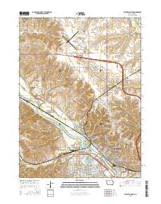 Ottumwa North Iowa Current topographic map, 1:24000 scale, 7.5 X 7.5 Minute, Year 2015