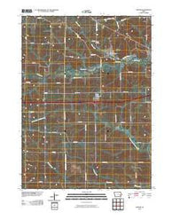 Oxford Iowa Historical topographic map, 1:24000 scale, 7.5 X 7.5 Minute, Year 2010