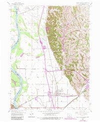 Pacific Junction Iowa Historical topographic map, 1:24000 scale, 7.5 X 7.5 Minute, Year 1956