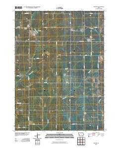Panama Iowa Historical topographic map, 1:24000 scale, 7.5 X 7.5 Minute, Year 2010