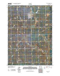 Paullina Iowa Historical topographic map, 1:24000 scale, 7.5 X 7.5 Minute, Year 2010