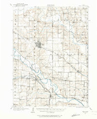 Pella Iowa Historical topographic map, 1:62500 scale, 15 X 15 Minute, Year 1910