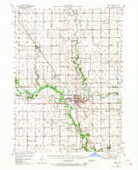 Perry Iowa Historical topographic map, 1:62500 scale, 15 X 15 Minute, Year 1950