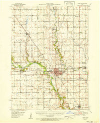 Perry Iowa Historical topographic map, 1:62500 scale, 15 X 15 Minute, Year 1951