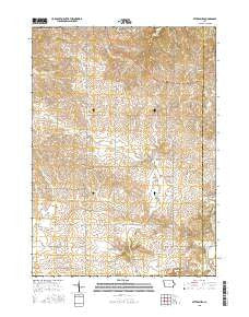 Petersburg Iowa Current topographic map, 1:24000 scale, 7.5 X 7.5 Minute, Year 2015