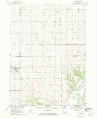 Pierson Iowa Historical topographic map, 1:24000 scale, 7.5 X 7.5 Minute, Year 1969