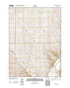 Pierson Iowa Historical topographic map, 1:24000 scale, 7.5 X 7.5 Minute, Year 2013