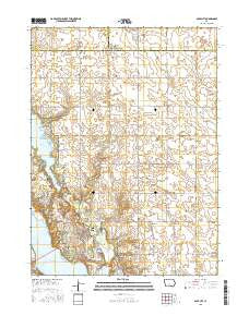 Polk City Iowa Current topographic map, 1:24000 scale, 7.5 X 7.5 Minute, Year 2015