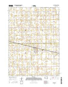 Pomeroy Iowa Current topographic map, 1:24000 scale, 7.5 X 7.5 Minute, Year 2015
