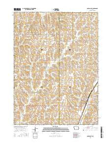 Portsmouth Iowa Current topographic map, 1:24000 scale, 7.5 X 7.5 Minute, Year 2015