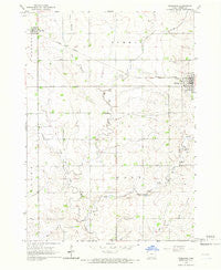 Primghar Iowa Historical topographic map, 1:24000 scale, 7.5 X 7.5 Minute, Year 1964