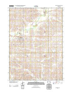 Reinbeck Iowa Historical topographic map, 1:24000 scale, 7.5 X 7.5 Minute, Year 2013