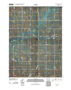 Ricketts Iowa Historical topographic map, 1:24000 scale, 7.5 X 7.5 Minute, Year 2010